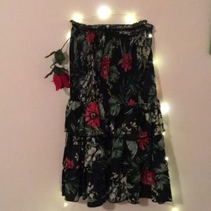 Ralph Lauren Floral Strapless Dress